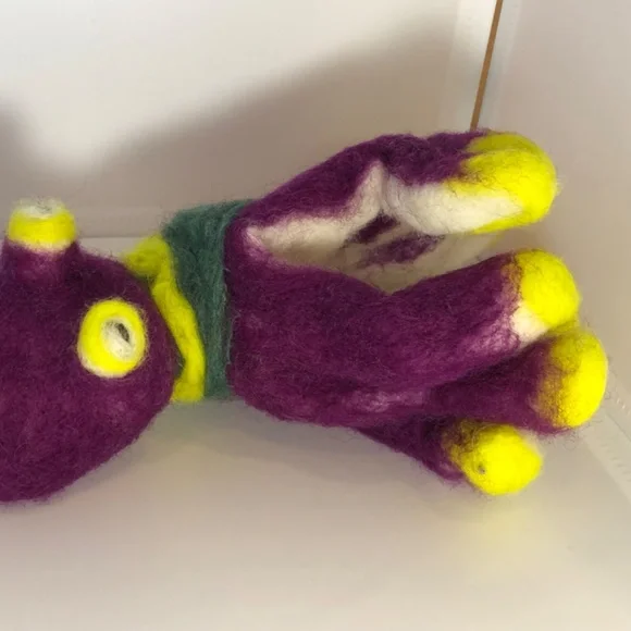 OOAK Hand-Felted purple octopus teacher art Waldorf fantasy ocean storytelling